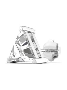 ORIONZ Stud Earrings for Men & Boys (1 Piece) - 925 Sterling Silver CZ Ear Studs - Birthday Anniversary Gift - Men Fashion