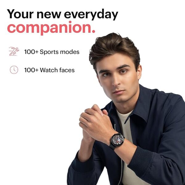 Noise Twist Round dial Smart Watch with Bluetooth Calling, 1.38" TFT Display, up-to 7 Days Battery, 100+ Watch Faces, IP68, Heart Rate Monitor, Sleep Tracking (Jet Black) - Image 3